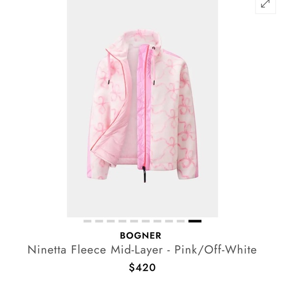 NWT Bogner FIRE+ICE x LoveShackFancy Ninetta 2 Jacket Hibiscus Medium RARE - Picture 3 of 8